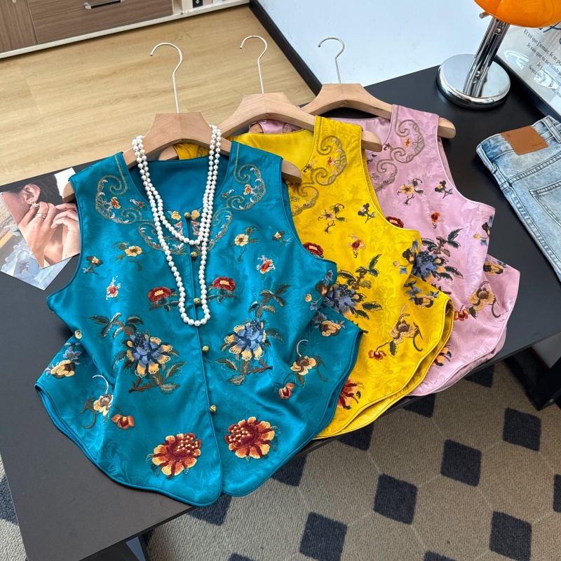 New Ethnic Fashion - New Chinese Style Heavy Embroidery round