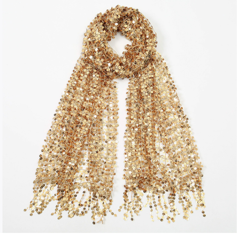 Boho Sequin Mesh Headscarf Gol - đánh giá và giá Ethnic Fashion Design