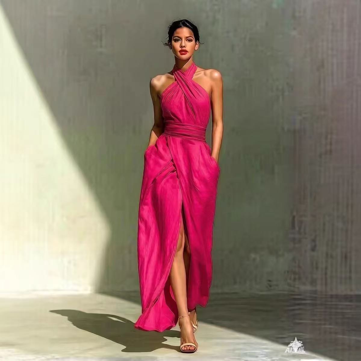 Chic Solid Front Split Boho Lo - đánh giá và giá Ethnic Fashion Design