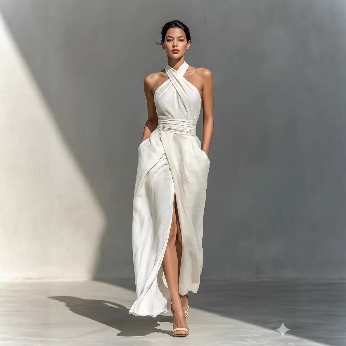 Chic Solid Front Split Boho Lo - đánh giá và giá Ethnic Fashion Design